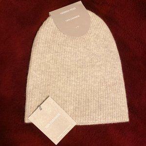 HANNAH ROSE - CASHMERE EASY RIBBED BEANIE